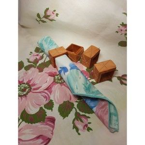 4 Wooden Napkin Rings Square Napkin Rings